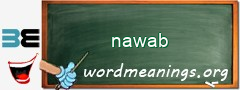 WordMeaning blackboard for nawab